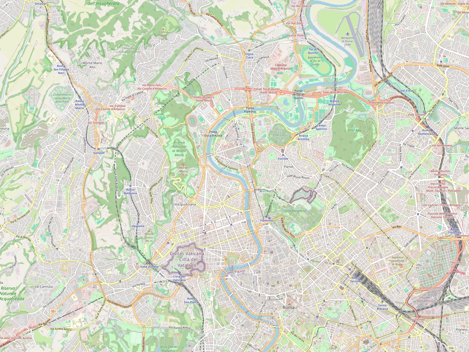 Cartina di Roma con le sedi di Animare